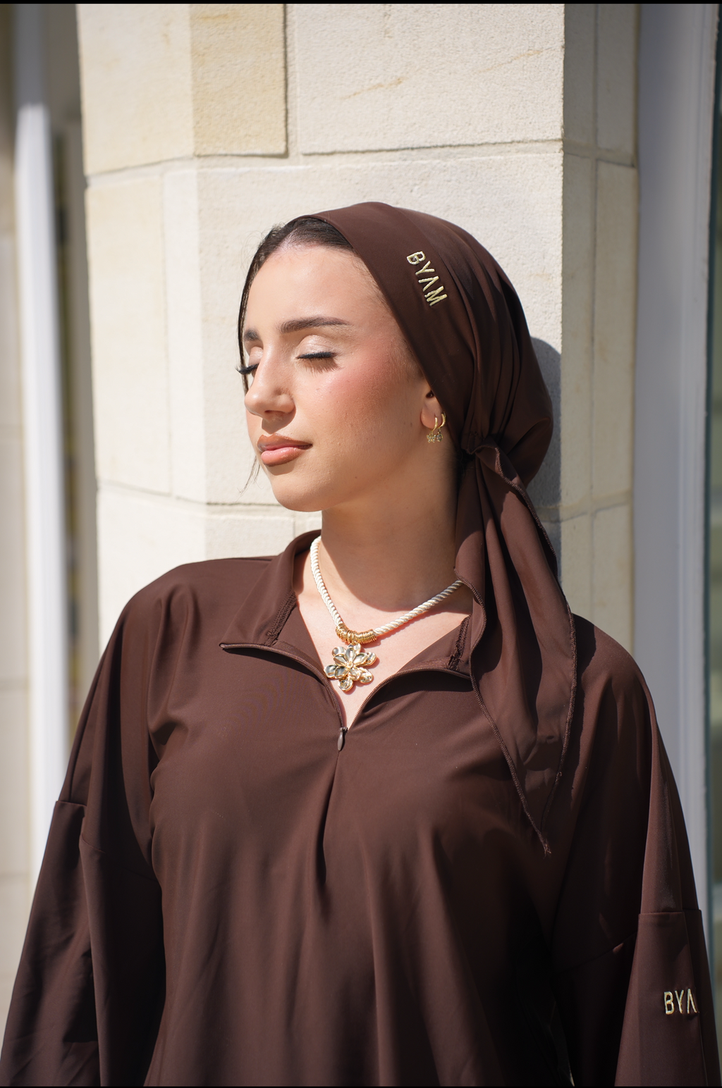 Turban Burkini - Marron