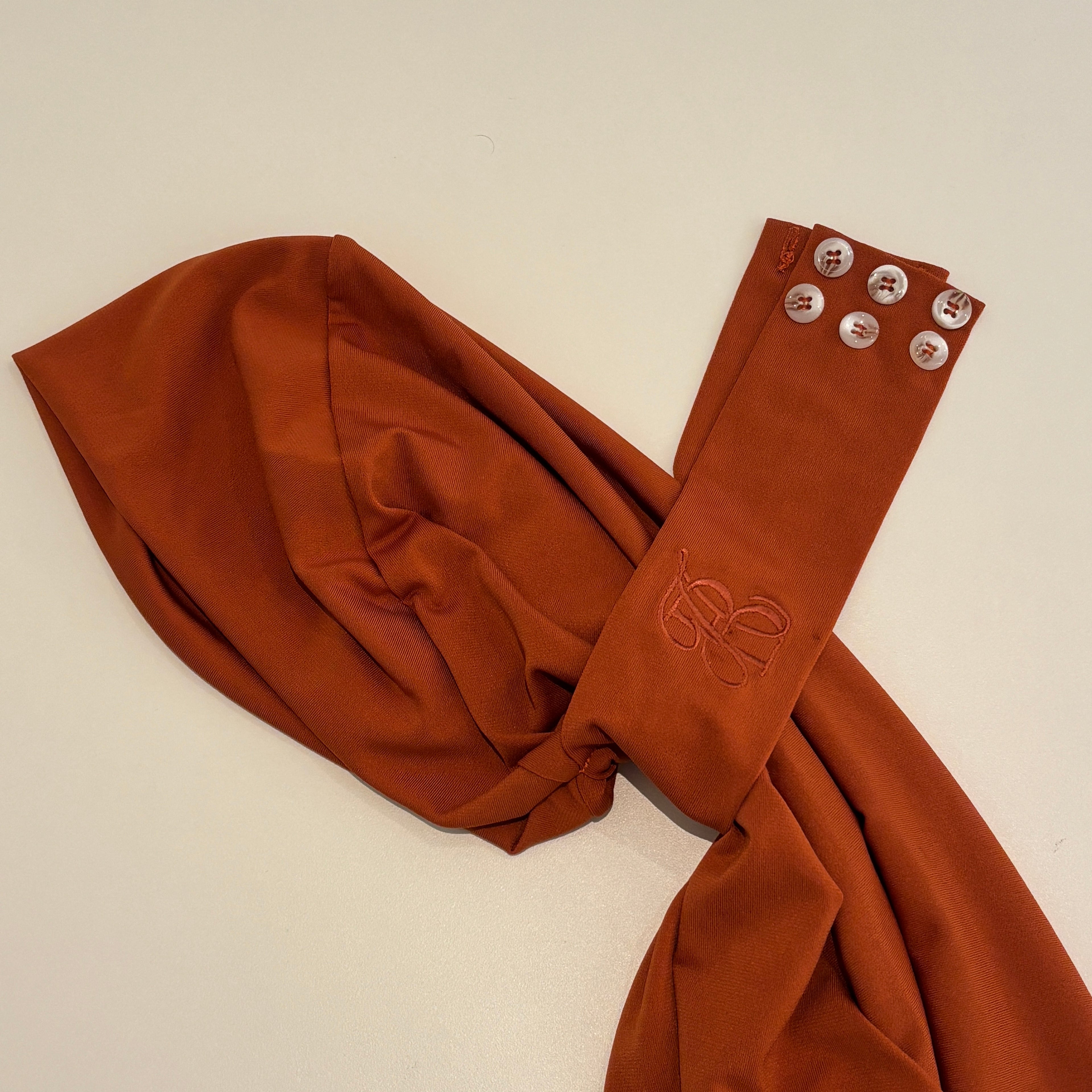 Instant hijab - Burnt Terracotta