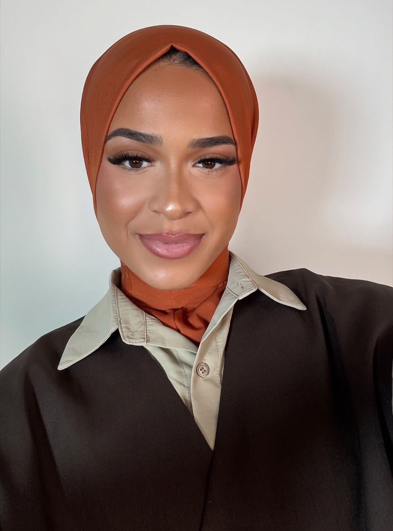 Instant hijab - Burnt Terracotta