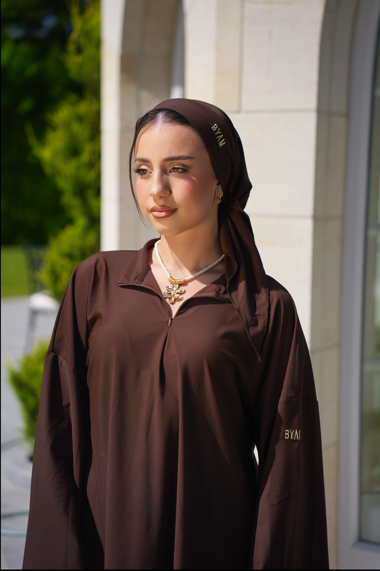 Turban Burkini - Marron