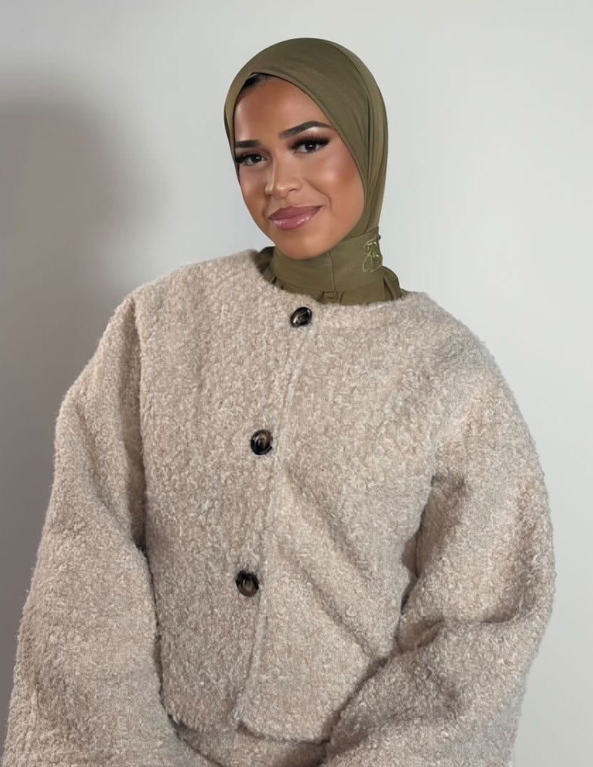 Instant hijab - Olive pearl