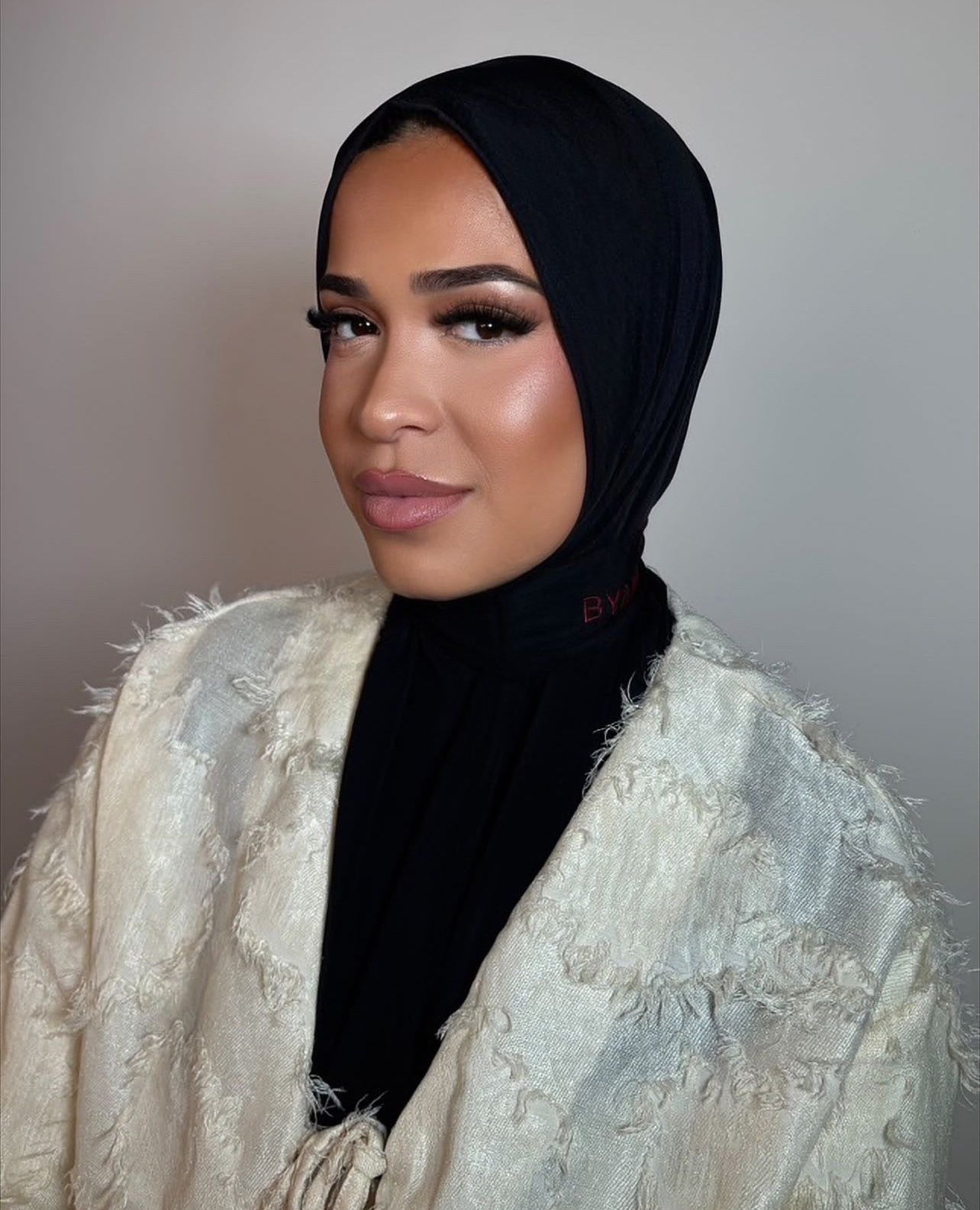 Instant hijab - Black velvet